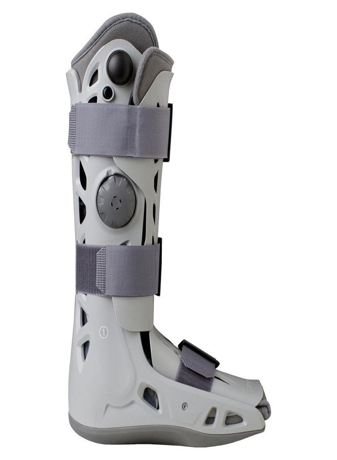 Aircast AirSelect Elite Universal Fit Walker Brace and Walking Boot with Overlapping Duplex Air Cells Lining (Large, Gray) - Image 2